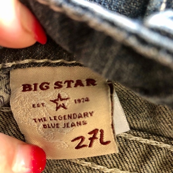 🌟Big Star🌟 Ladies Sweet Ultra Low Rise Jeans 27L - Picture 4 of 5